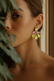 ARITOS CRYSTAL YELLOW/PINK