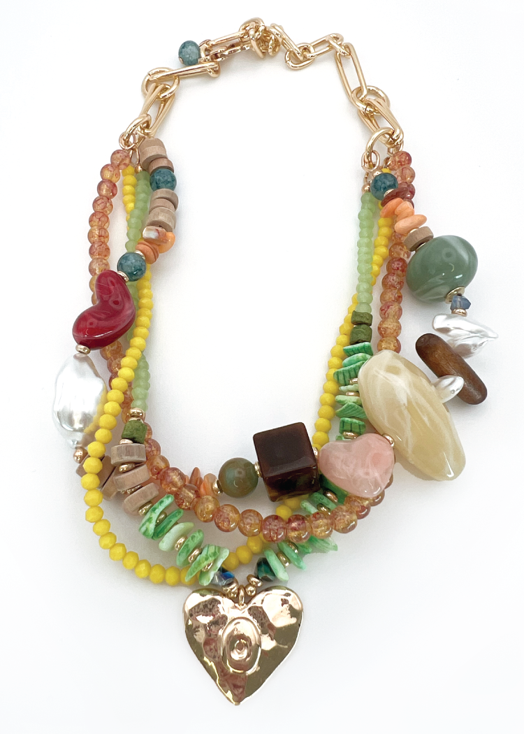 COLLAR BEADED MULTI LAYERS