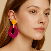 ARITOS GEO AMARILLO Y MAGENTA